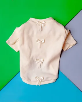 Bows Tiny Baby Dog Tee << CLEARANCE >>