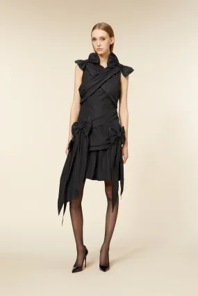 DRAPE BOW DRESS