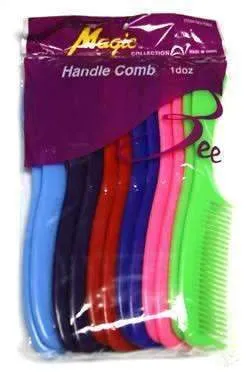 12 Pack Handle Combs - Assorted