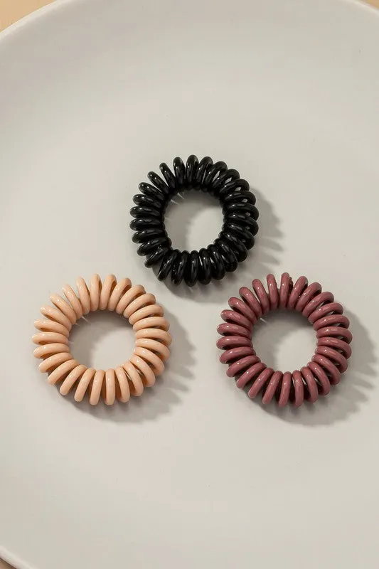 3-Piece Set Coil Hair Ties