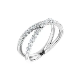 653010 - 14K Gold 1/2 CTW Lab-Grown Diamond Criss-Cross Ring