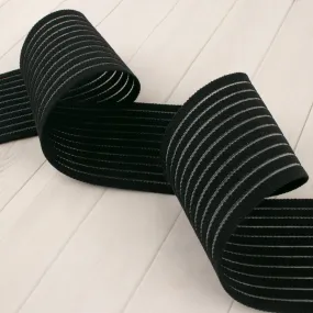 7.5cm Elastic Belting - Black