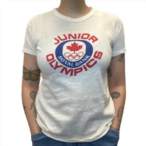 80s Royal Bank Junior Olympics Vintage Single Stitch T-Shirt Size Small