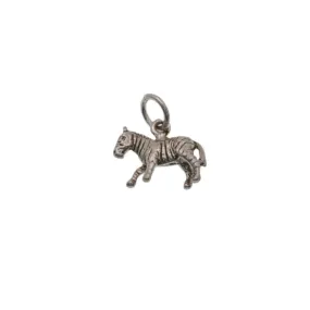 925 Silver Oxidized Zebra Charm - CHARM0036