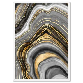 Agate Slice Luxury IV - Art Print