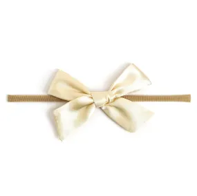 Baby Bow - Vanilla Satin