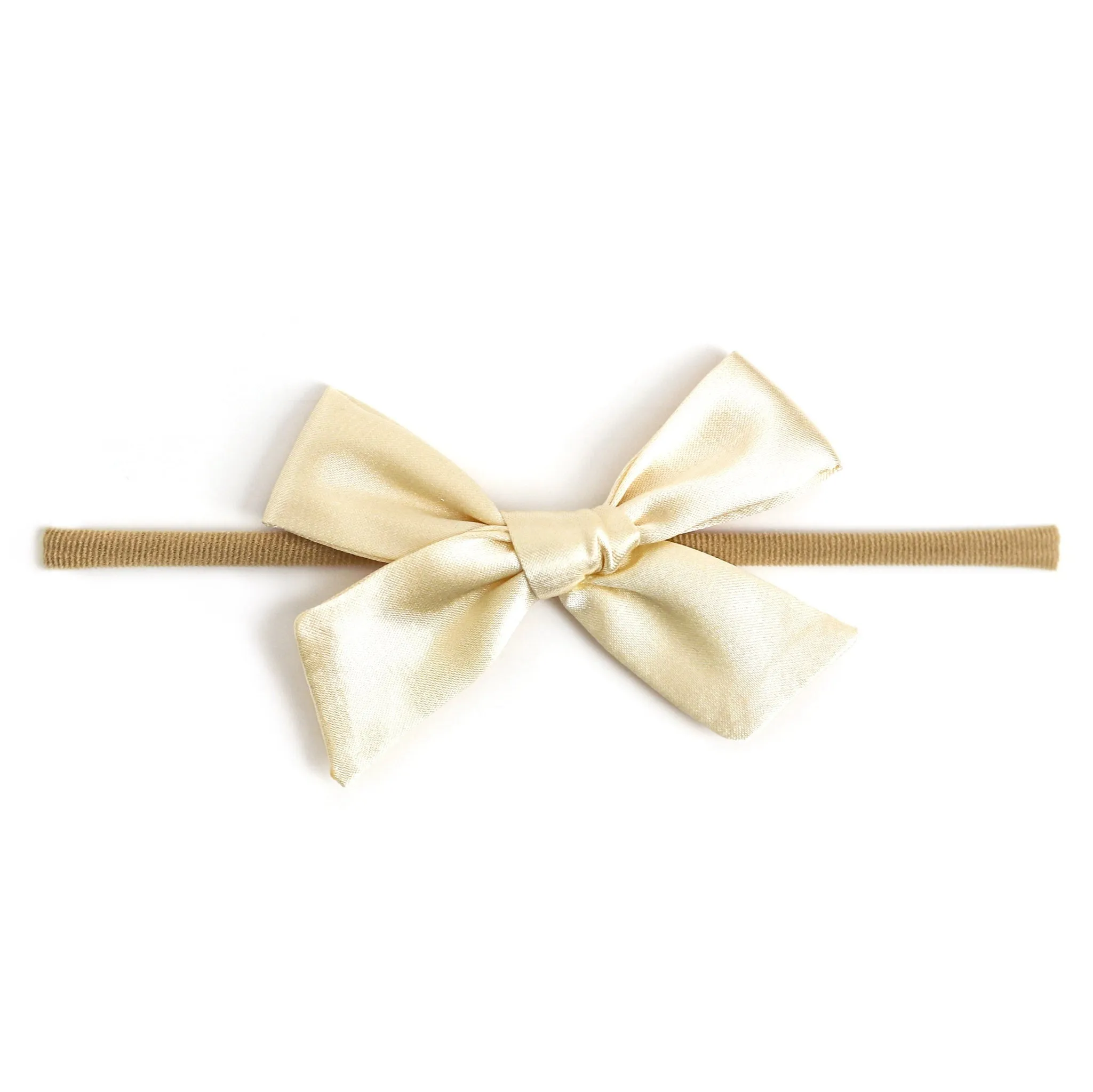 Baby Bow - Vanilla Satin