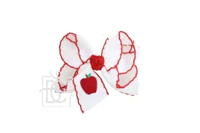 Beyond Creations, LLC - EMBROIDERED CROCHET EDGE BOWS