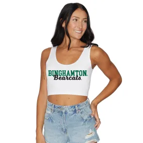 Binghamton Bearcats Cursive Crop Tank Top