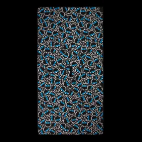 Blue Stacked Skull Towel