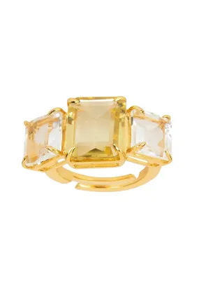 Bounkit Anenette Ring - Lemon/Clear