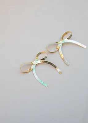 Bows Earrings - Gold