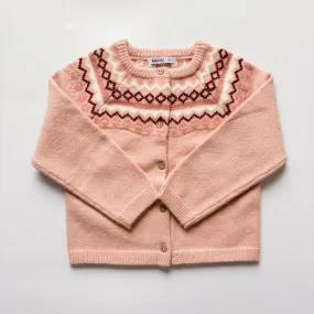 Cardigan - Pink Nordic