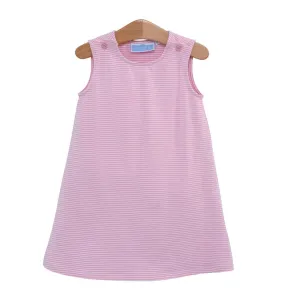 Caroline Dress Light Pink Stripe