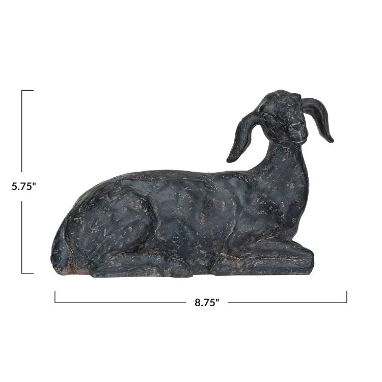 Cast Iron Finish Resting Goat