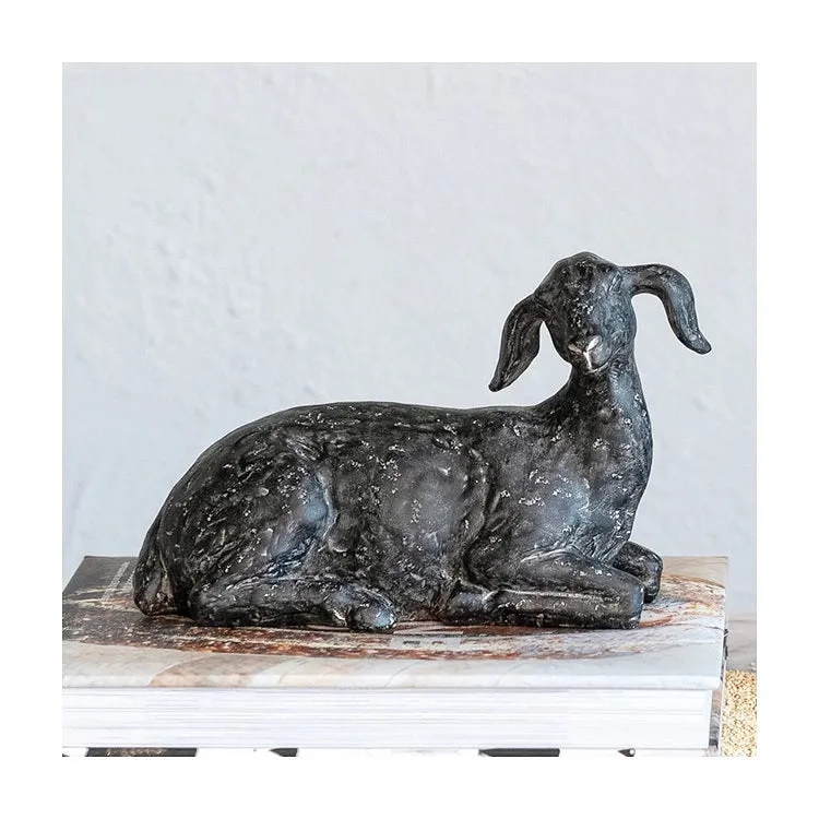 Cast Iron Finish Resting Goat