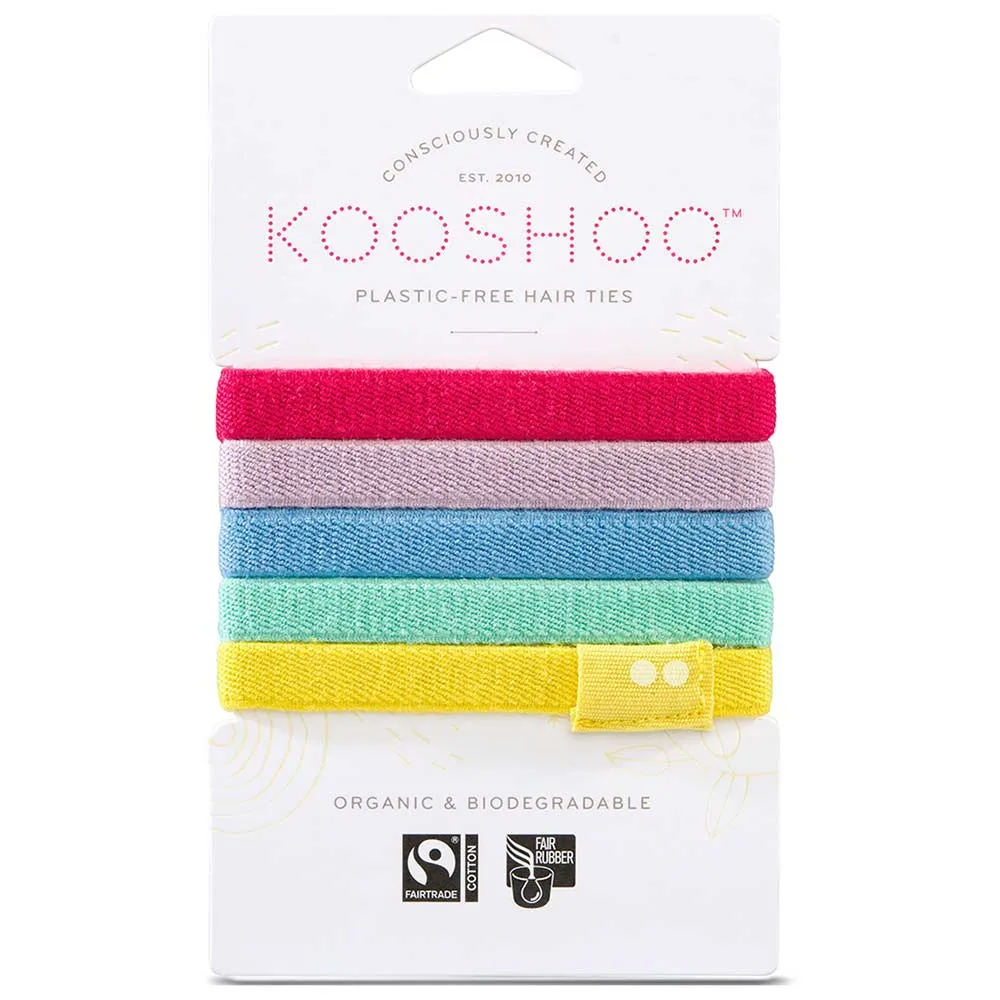 Certified Organic Hair Ties - Rainbow