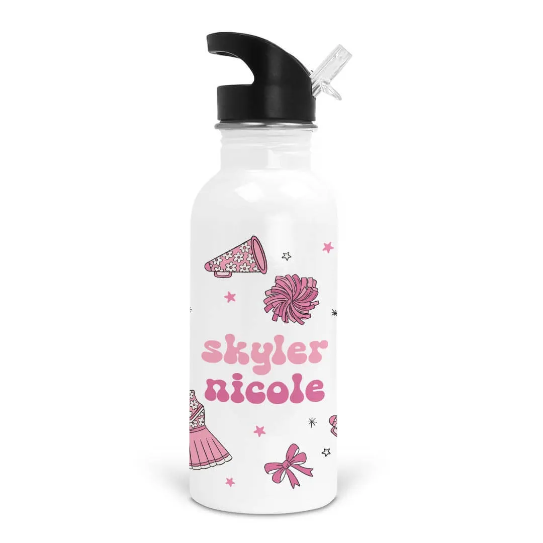 Cheer Squad Personalized Kids Water Bottle