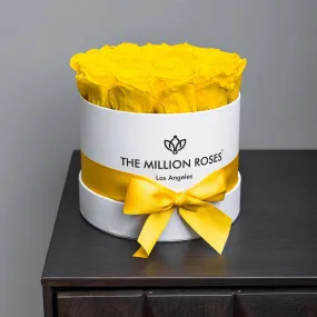 Classic White Box | Yellow Roses