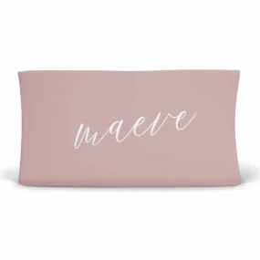 Color Story | Mauve Personalized Changing Pad Cover