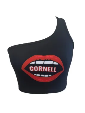 Cornell Lips One Shoulder Top