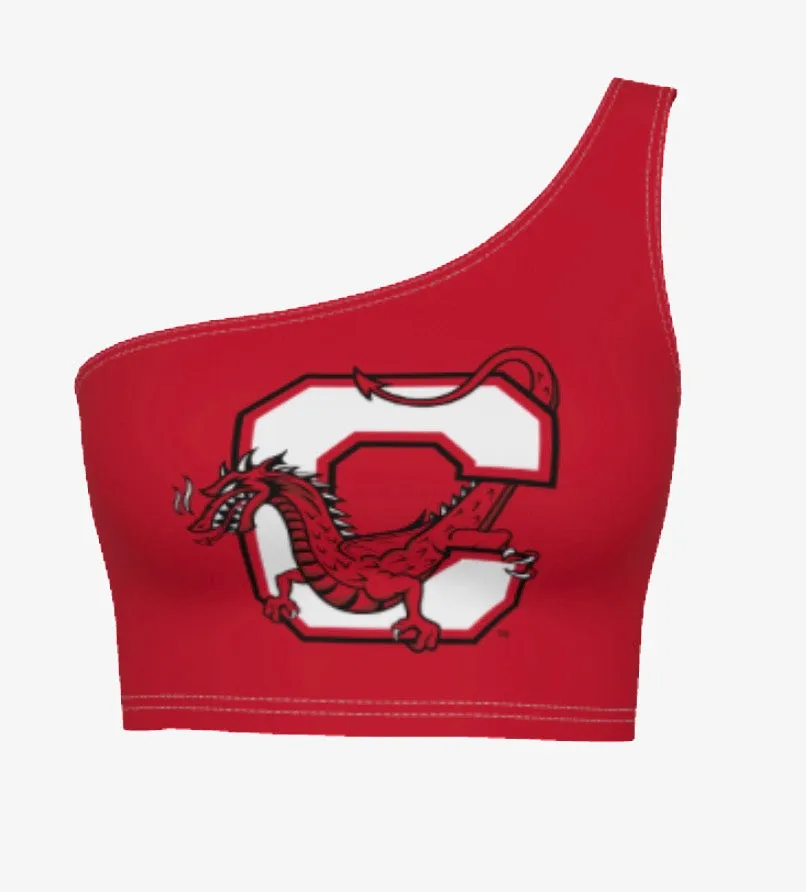 Cortland Red One Shoulder Top