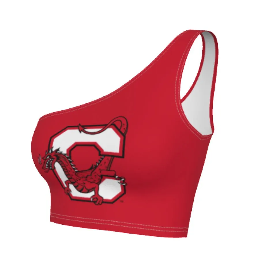 Cortland Red One Shoulder Top