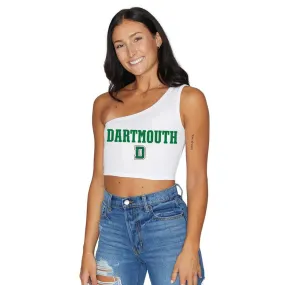 Dartmouth College White One Shoulder Top