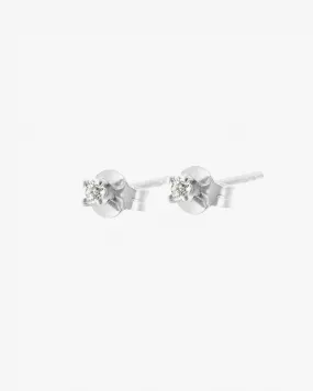 Diamond Sky drop studs silver