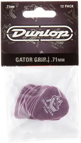 Dunlop 417P71 .71mm Gator Grip Picks, 12-Pack