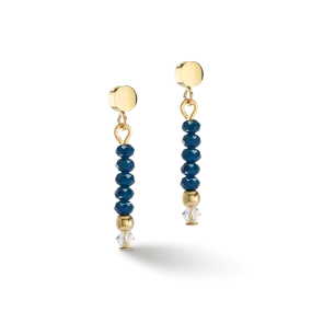 Earrings Little Twinkle gold-dark blue