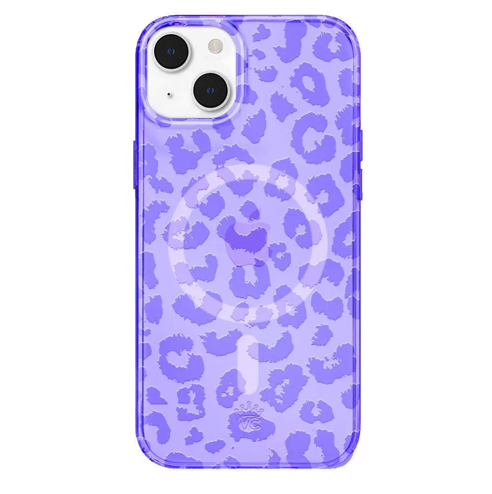 Electric Purple Leopard iPhone Case