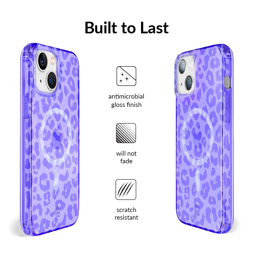 Electric Purple Leopard iPhone Case