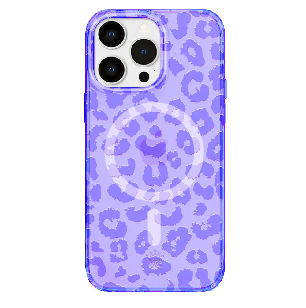 Electric Purple Leopard iPhone Case