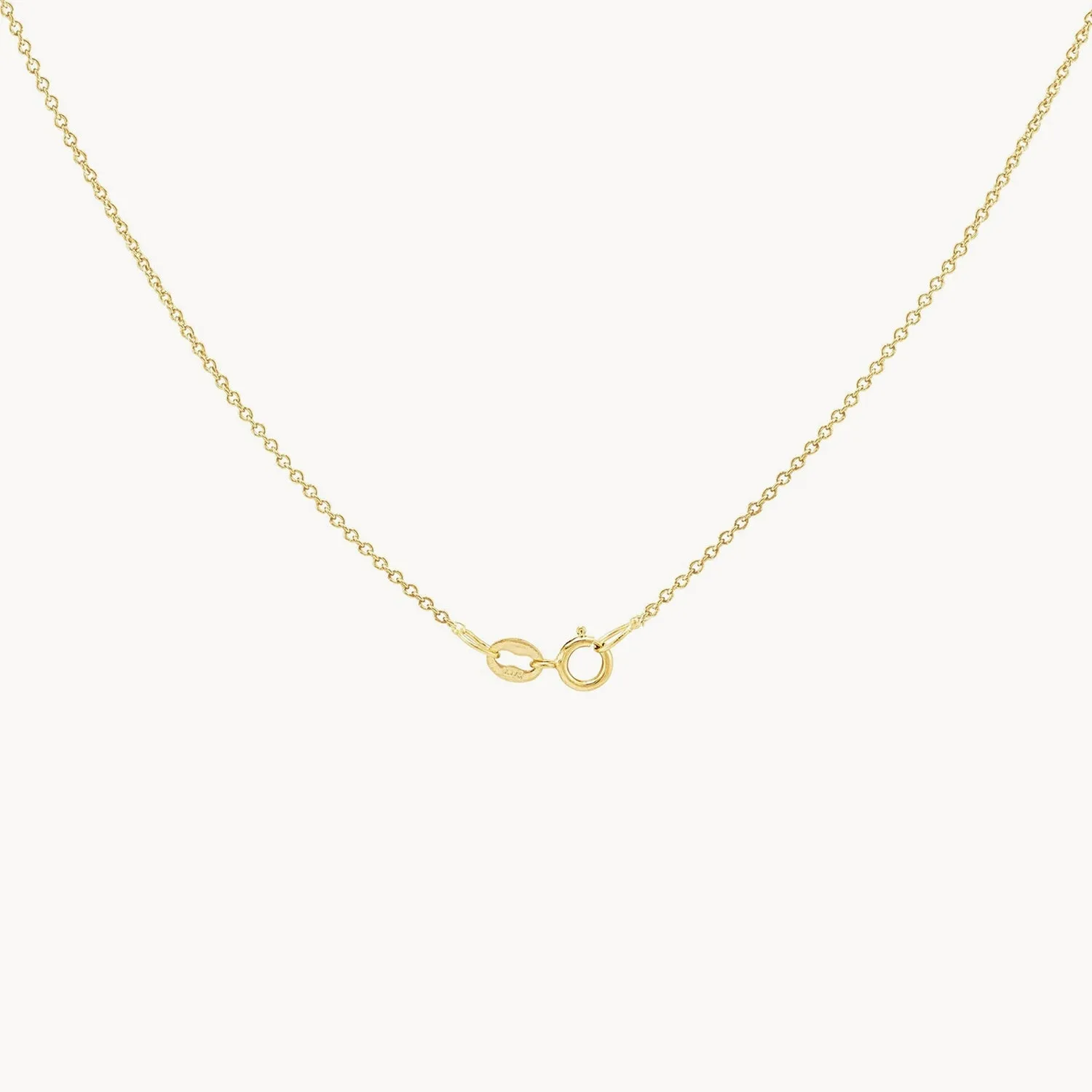 Everyday little wishbone necklace - 14k yellow gold