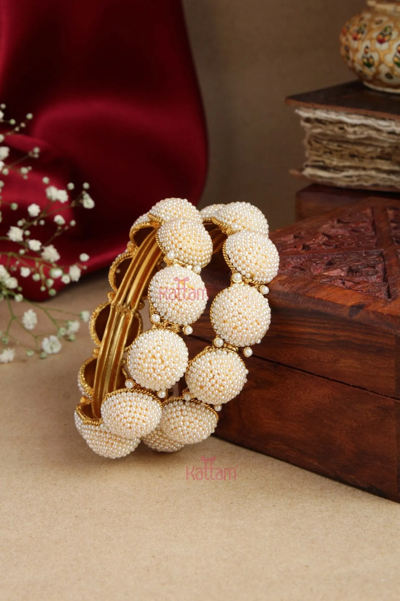 Fancy Pearl Bangle