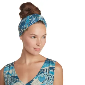 Headwrap - Rainbow Runner Denim