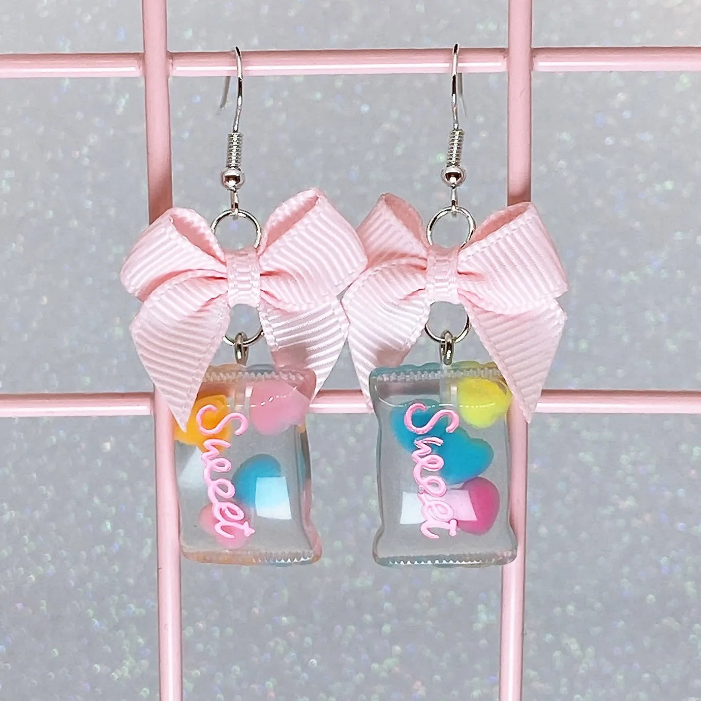 Heart Candy Earrings (4 Colors)