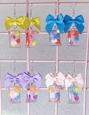 Heart Candy Earrings (4 Colors)