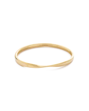 Kirstin Ash Fold Bangle, Gold