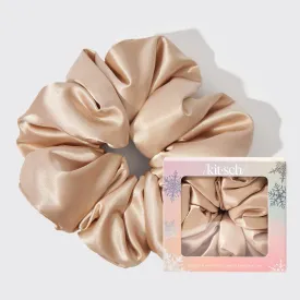 Kitsch Holiday Cloud 9 Satin Pillow Scrunchie 1pc - Champagne