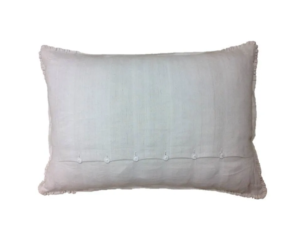 Multi-Color Floral Linen Pillow Cover