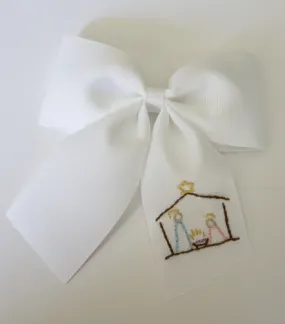 Nativity Monogram Bow