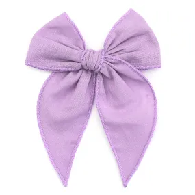 Party Girl Bow - Wisteria Linen