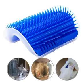 Pet cat Self Groomer Grooming Tool Hair Removal Brush Comb for Dogs Cats Hair Shedding Trimming Cat Massage Device with catnip