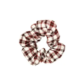 Plaid Scrunchie in Chai