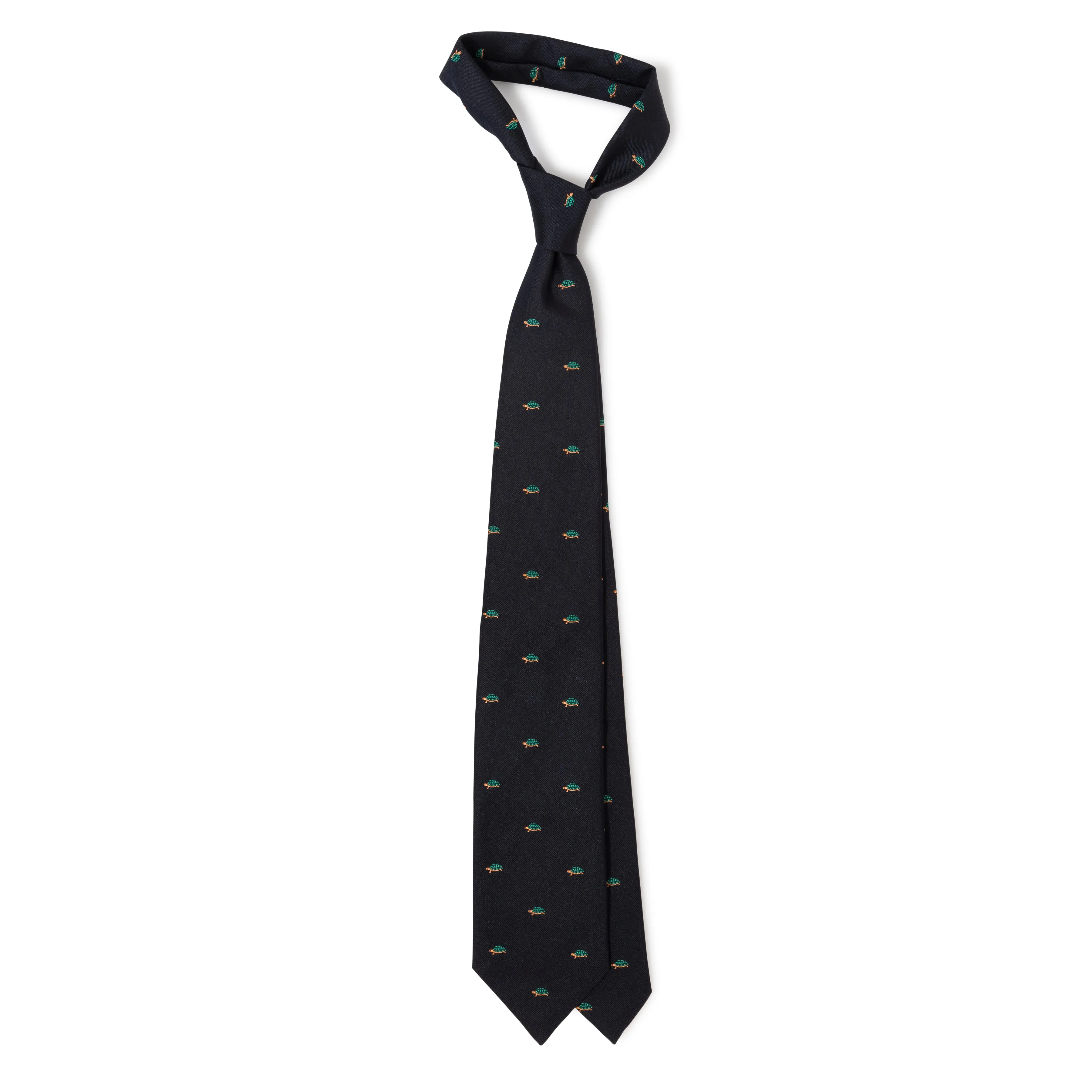 Silk Woven Turtle Tipped Tie