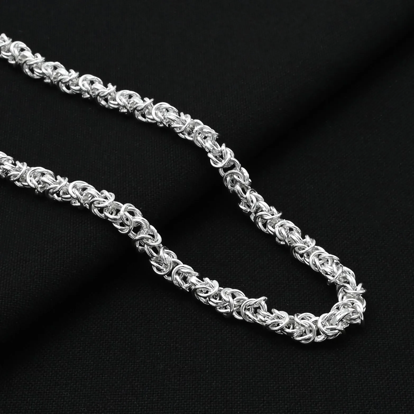 Silver Classic Fancy Boys Chain