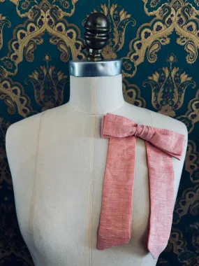 Sofia Linen Bow Brooch