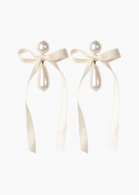 Sylvie Earrings -- Cream